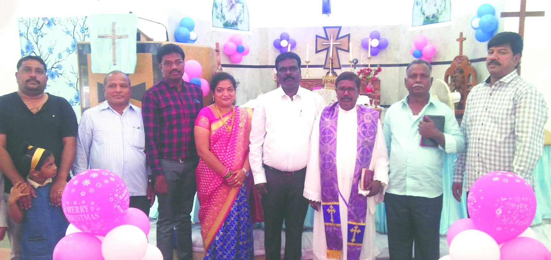 ರಾಣೇಬೆನ್ನೂರಲ್ಲಿ ಶಾಂತಿ ಸಂದೇಶ ಸಾರಿದ ಕ್ರಿಸ್ಮಸ್